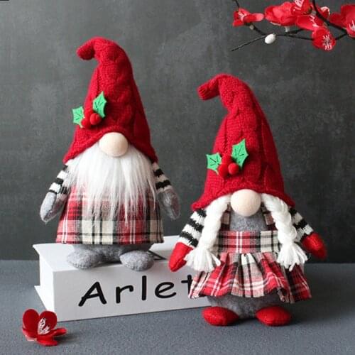 2022 Cute Gnome Plush Doll Faceless Doll Party Props Hooded Doll Home Table Gnomes Decor Home Home Decor Navidad Natal Noel