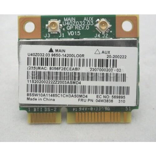 Wireless Adapter Card for Broadcom BCM943142HM half Mini PCI-E Wifi for Lenovo G400 G410 G500 G510 G405 G505 FRU 04W3836