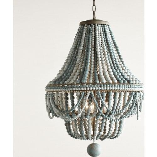 Large/wooden chandelier french/vintage/retro/nordic/wood chandelier for living room/foyer/dining room/kitchen/bedroom lighting