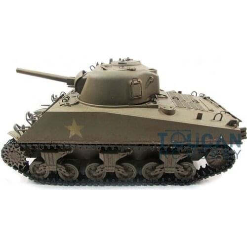 Metal Mato 1/16 M4A3 Sherman RC Tank RTR Infrared Recoil Army Green 1230 TH00673-SMT4