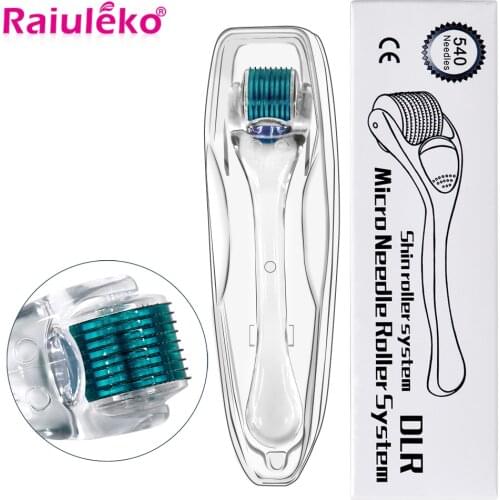 Micro Needle 540 Derma Roller Microniddle Roller For Face Microneedling 0.2/0.3mm Needles Length Titanium Dermoroller Mesoroller