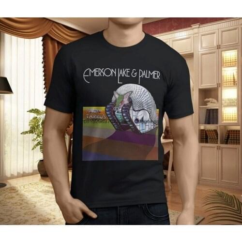 New Emerson Lake and Palmer Tarkus Rock Band Mens Black T-Shirt Size S-3XL