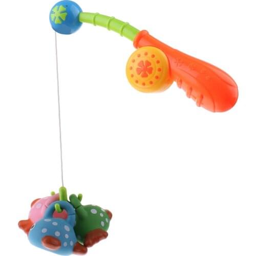 4pcs Rod Set Kids Baby Fishing Pretend Game Preschool Play Bathtime Toy