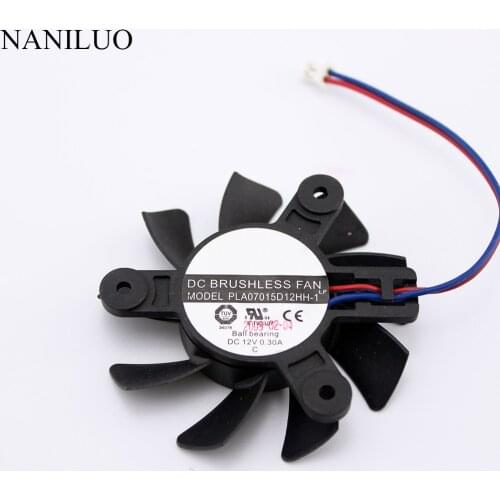NANILUO For Gainward 9800GT 9600GT HD3850 HD3870 HD4850 9800GT video card fanNew PLA07015D12HH-1 Graphics card fan 65mm diameter