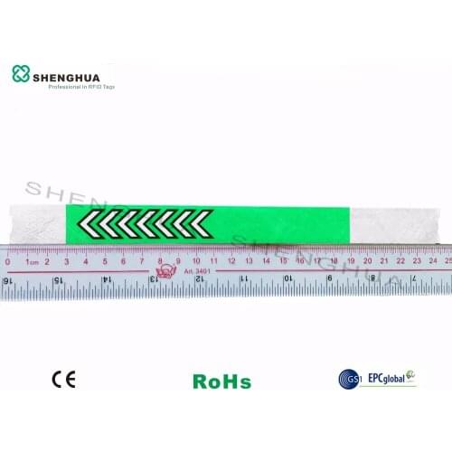 One-time Use Dopunt Paper Disposable Smart RFID Wristband tag Fitness Wristband Access Control 200pcs/roll