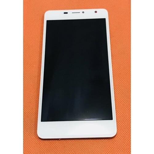 Used Original LCD Display Screen + Touch Screen + Frame for Leagoo Alfa 2 MTK6580 Quad Core Free Shipping