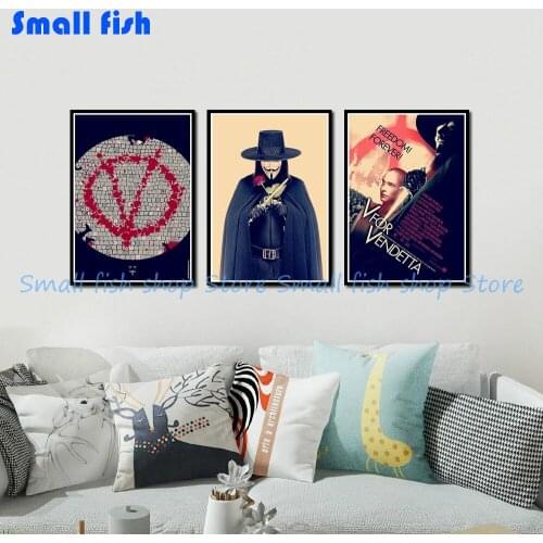 V for Vendetta B Poster high quality printed painting retro poster home decor art poster 42*30 cm