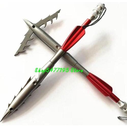 Professional Hunting Large Prey Fishing Dart Powerful 440 Stainless Steel Heavy Deep Water Slingshot Fish Arrows For Adult