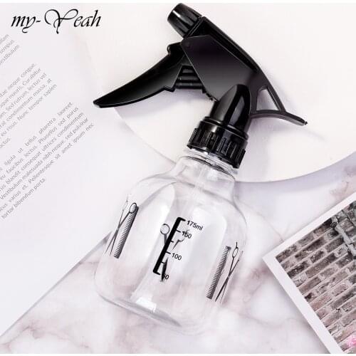 250ml Transparent Hairdressing Spray Bottle Oil Head Salon Barber Sprayer Plastic Container Flower Watering Can Hair Beauty Tool