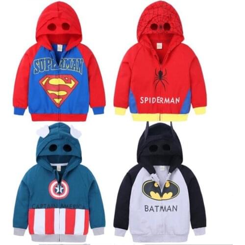 Super Boys Hoodies Christmas Sweatshirt Long Sleeve Cartoon Jacket Children Tracksuit Halloween Makeup Spider Spring Autumn Coat