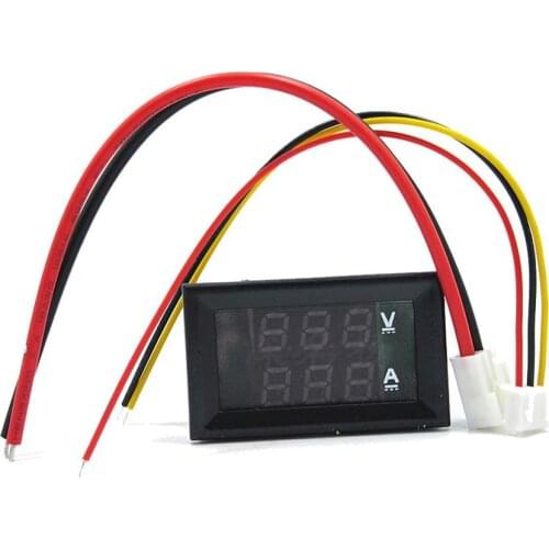 Voltmeter Ammeter DC0-100V Voltage Max 10A Current Meter 2-in-1 Digital Multimeter Volt Amp Tester for DIY LED Panel Light