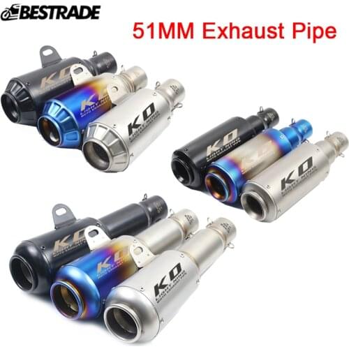 38-51mm Exhaust Muffler Pipe Removable DB Killer Silencer Tips Tail Pipe For Universal Motorcycle ATV Dirt Street Bike Stainless