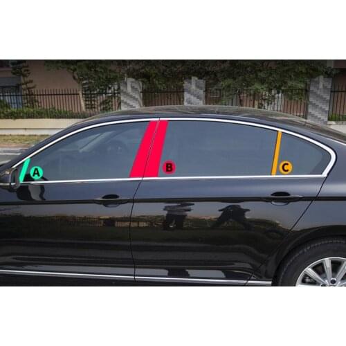 For Volkswagen Passat B8 2017 2018 2019 2020 2021Car Window Pillar Post Covers Protector Trim Chrome Stain YJD