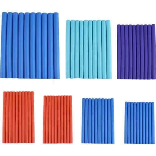 10pcs Hair Curling Curler Magic Air Hair Rollers Soft Foam Bendy Twist Magic Flexi Rods Styling Hair Sticks Tool DIY Styling Too