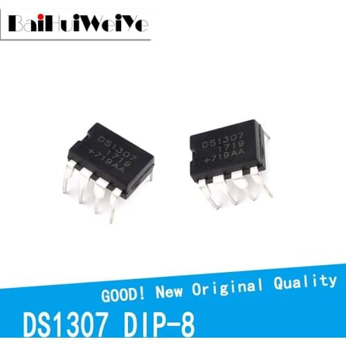 10PCS/LOT DS1307 DS1307N DS1307ZN DS1307Z 1307N 1307Z DIP-8 DIP8 New Original IC amplifier chip Good Quality Chipset