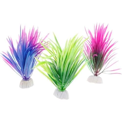 12cmSimulation of water plants Fish tank aquarium landscape decoration Aquarium Decor Water Weeds Ornament Plant fish tank Grass