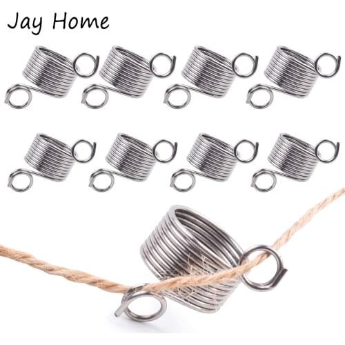 2 Size Stainless Steel Yarn Guide Finger Ring Holder Knitting Thimble for Crochet Knitting DIY Crafts Yarn Thread Guiding Tools