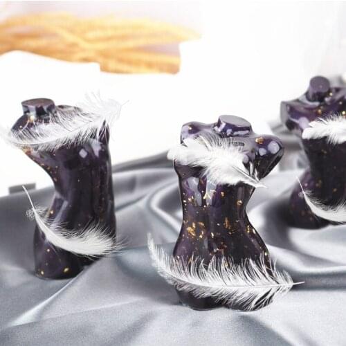 3D Art Candle Silicone Body Mold Lady Perfume Candle Aromatherapy Plaster Mold Ice Cube Wax Mold Soap Making Decorations