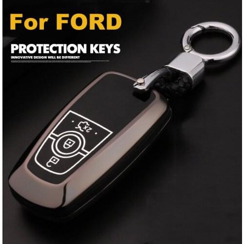 Zinc alloy+Luminous Car Remote Key Case Cover for Ford EcoSport Fusion Mondeo Edge 2017 2018 Expedition F-150 F-250 F-350 F-450