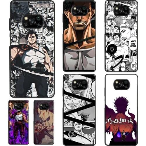 Yami Sukehiro Black Clover For POCO F3 F1 F2 M3 X3 Pro Phone Case For Xiaomi Mi 11 Lite Ultra 10T Pro Mi Note 10 Lite