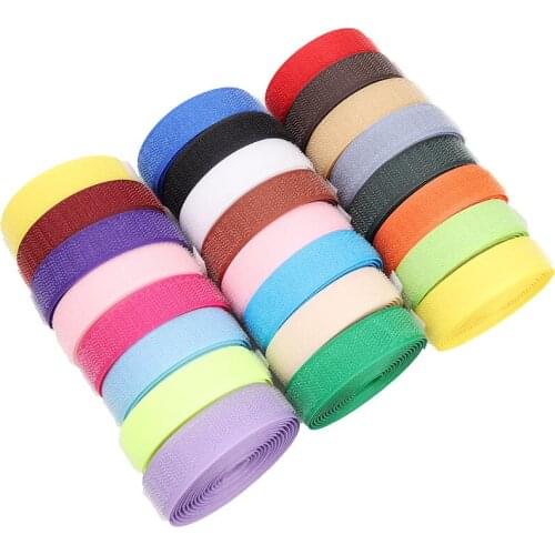 Colorful Velcros Tape 20mm 2m Pair Nylon Self Adhesive Fastener Sticker Cable Ties Sewing Accessories Patch With Hook And Loop