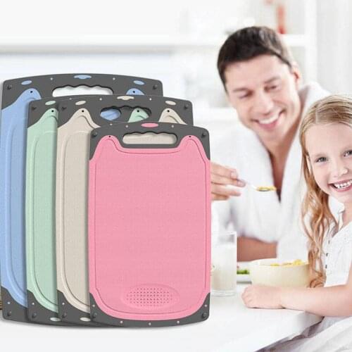 Double-sided Cutting Board Baby Food Supplement Cutting Board Anti-slip Cutting Fruit Chopping Board Wheat Straw Chopping Board