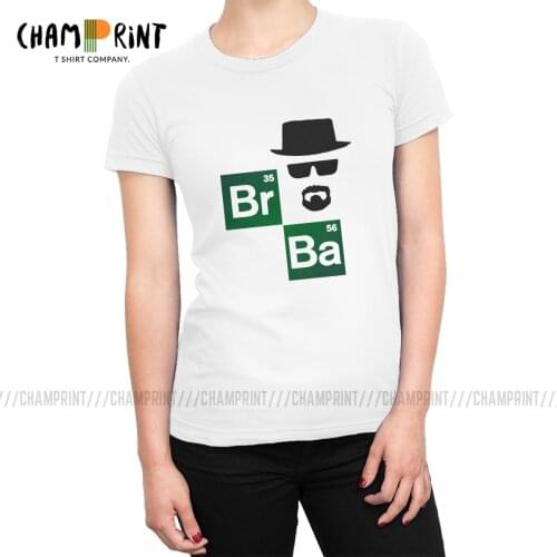 Breaking Bad T-shirt Womens Funny 100% Cotton T Shirt Tumblr Short Sleeve Tees Top O Neck Female Clothing Big Size