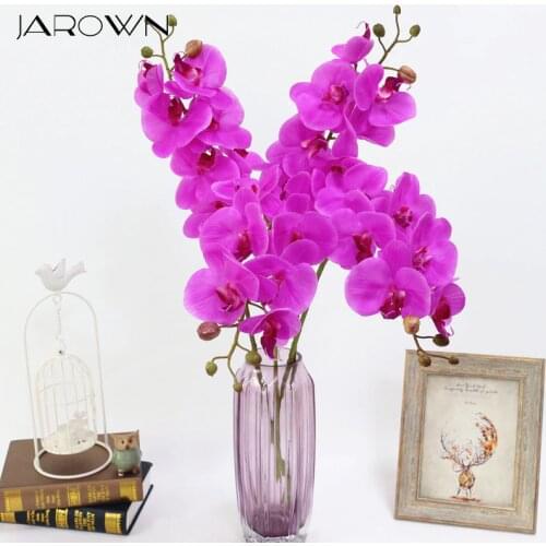 Artificial Orchid Flower 4 color Real Touch Artificial Butterfly Orchid flores artificial Wedding decoration home Festival Decor