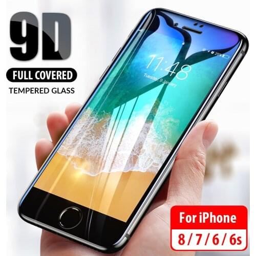 9D Curved Protective Glass For iPhone 11 X XS XR 11 Pro Max 6 6S 7 8 Plus Screen Protector Protection Tempered glass full cover