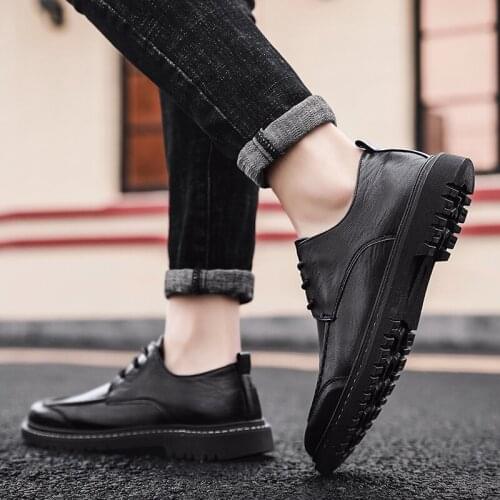 Casual Shoes Men Fashion Mens Casual Leather Shoes Loafers For Men Mens Sneakers Zapatillas Hombre Flat Boots Sports