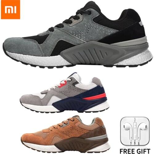 Xiaomi Mijia Restoring ancient ways Running Shoes sport men black white gray