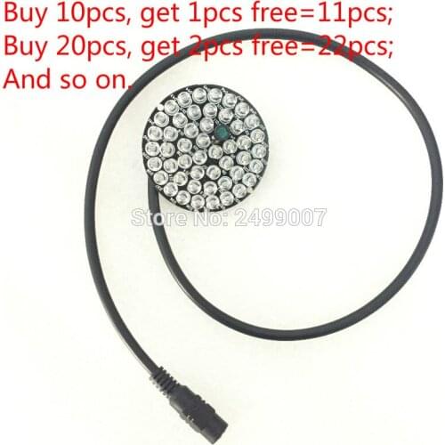 Lihmsek Invisible 940nm No Red Exposure at night 48pcs Black IR LEDs Light Board For CCTV IR Illuminator Lamp accessories