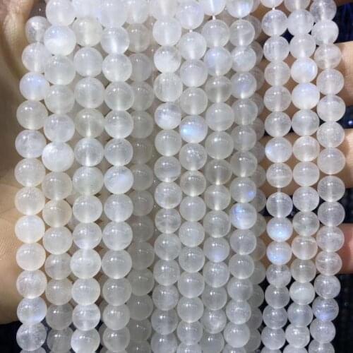 Moonstone Punch Loose Beads Charms For Necklace Bracelet Sewing Craft Jewelry Accessory Making