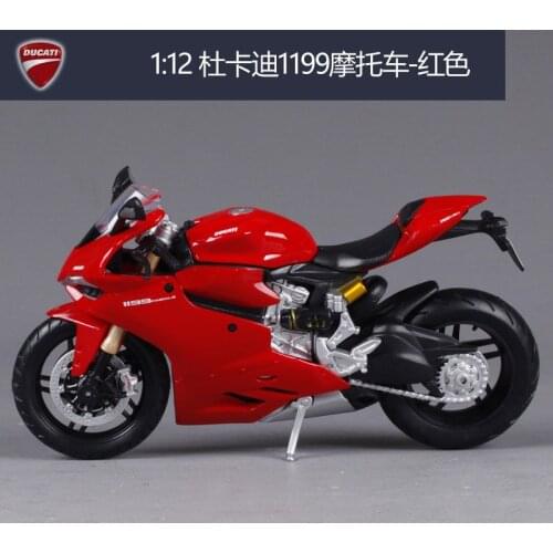 Maisto 1:12 Ducati 1199 Panigale Motorcycle metal model Toys For Children Birthday Gift Toys Collection
