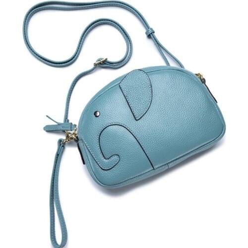 Elephant Small Shoulder Girl Messenger Bag Female Top Layers Luxury Handbags Crossbody Bags For Women Designer Flap Bag