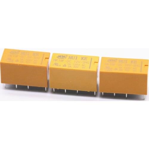 HK19F-DC5V-SHG HK19F-DC12V-SHG HK19F-DC24V-SHG HK19F-DC3V-SHG Coil DPDT 8 Pin 2NO 2NC Mini Power Relays PCB Type