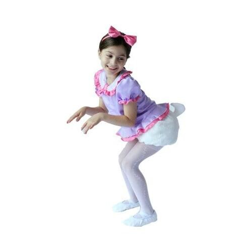 Disney Donald Duck Girl Fashion Anime Casual Dresses Cartoon Children Baby Clothing Girls Gifts