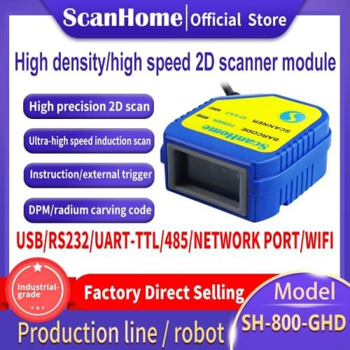 ScanHome Scanner Module 1 million pixels 3mil high density DPM 1D 2D USB RS232 TTL Scanner Module SH-800-GHD