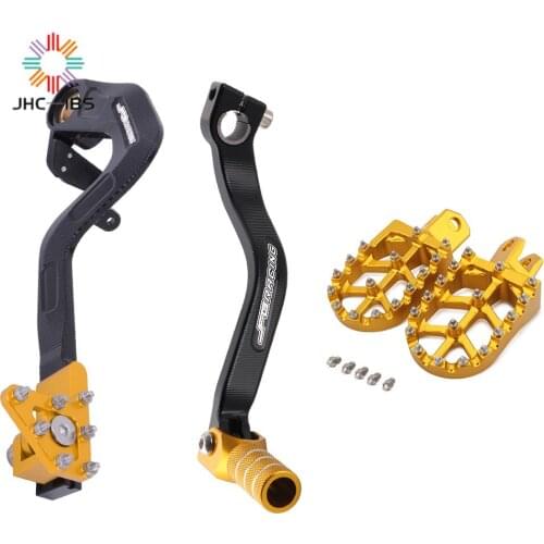 Motorcycle FootRest Pedals Brake Pedal CNC Shift Shifter For Suzuki DRZ400 2000-2004 DRZ400E 2000-2007 DRZ400S 2000-2016