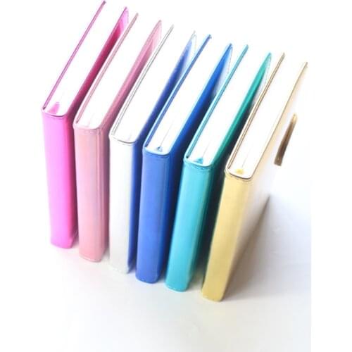 Domikee creative laser leather hardcover agenda planner organizer school student cute cartoon diary notebooks gift sationery A6