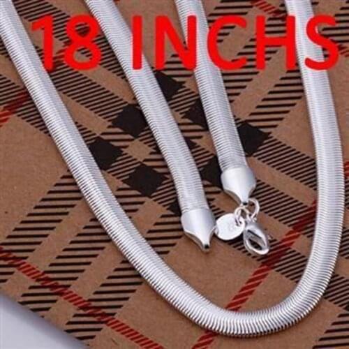 Necklace 925 silver necklace 925 silver fashion jewelry necklace snake bone jewelry wholesale ppwo LN193-18