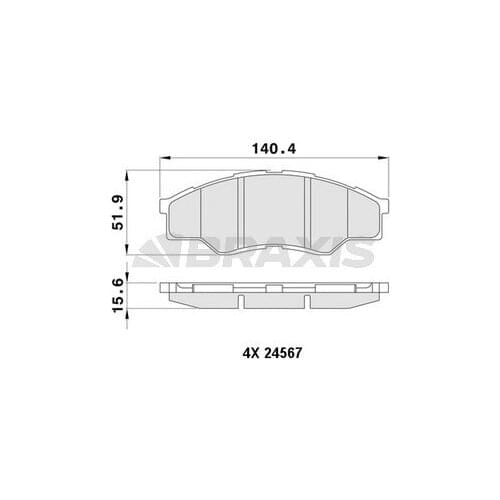 FRONT BRAKE BALATASI HILUX VIGO III PICK UP 2.5 2007 4 X2 044650 K160