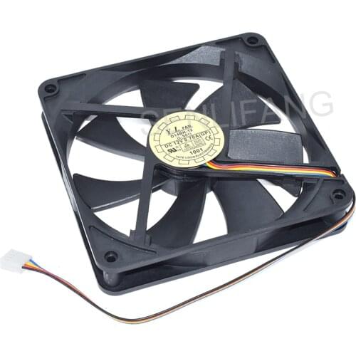 Genuine New D14BH-12 140*140*25mm DC12V 0.70A (GP) 4 Lines/2 Lines Square Cooling Fan