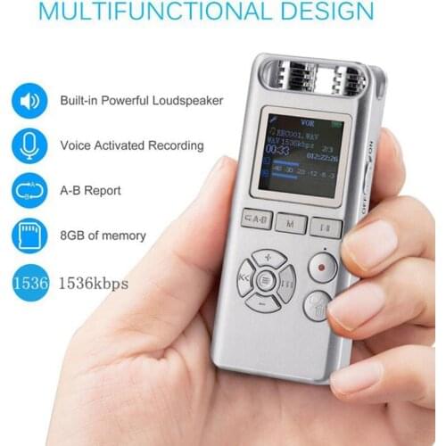 Professional Digital Voice Recorder Recorder Support MP3 Player Recorder Meeting Classroom Interview Dedicated