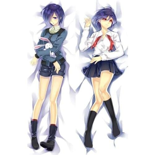 Sexy Girl Japanese Anime Tokyo Ghoul Kirishima Touka Throw Otaku Dakimakura Gifts Bedding Hugging Body Pillow Case 150x50 CM