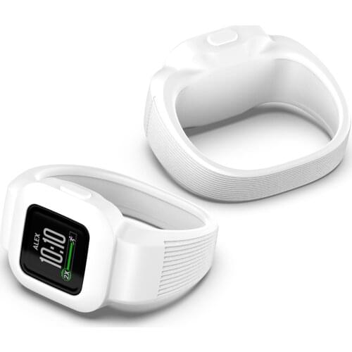 3 Color Classic Portable Wearable Smart Watch Strap Without Buckle Silicone Replacement Strap For Vivofit Jr.3