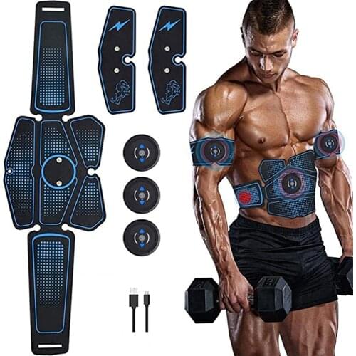 EMS Muscle Stimulator Smart Abdominal Sticker Electric Stimulation Fitness Equipment Fat Burner loss Body Slimming Massage