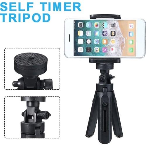 Universal Smartphone Tripod Stand Grip Adjustable Mini Mobile Phone Holder Portable Bracket for Camera iPhone Samsung Huawei
