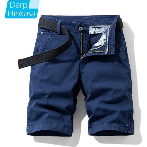 High-quality Summer Hot Casual Fashion Shorts Mens Casual Loose Five-point Pants Mens Shorts Pure Cotton Solid Color