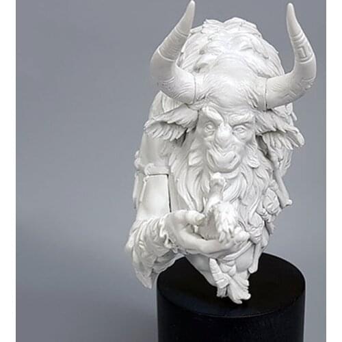 1/10 ancient man bust Resin figure Model kits Miniature gk Unassembly Unpainted